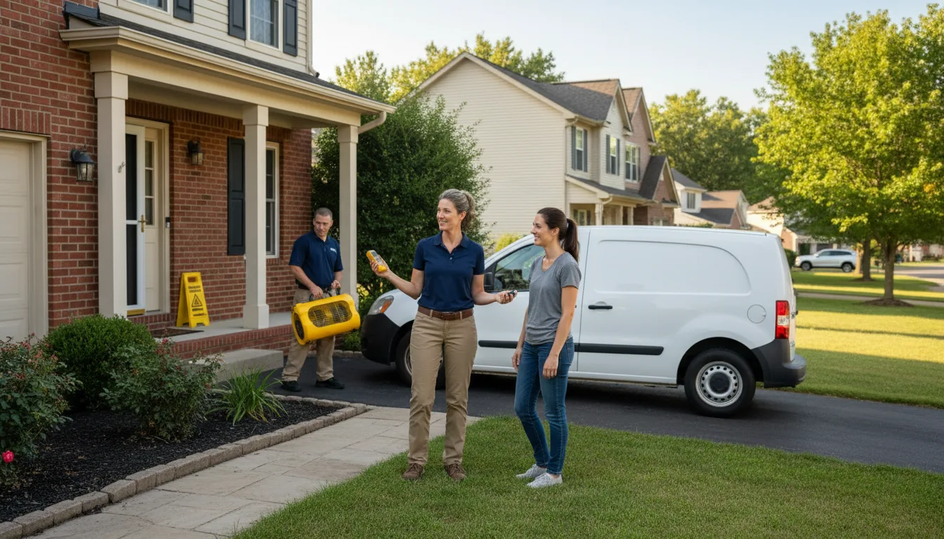 Residential water damage restoration in Molina, CO
